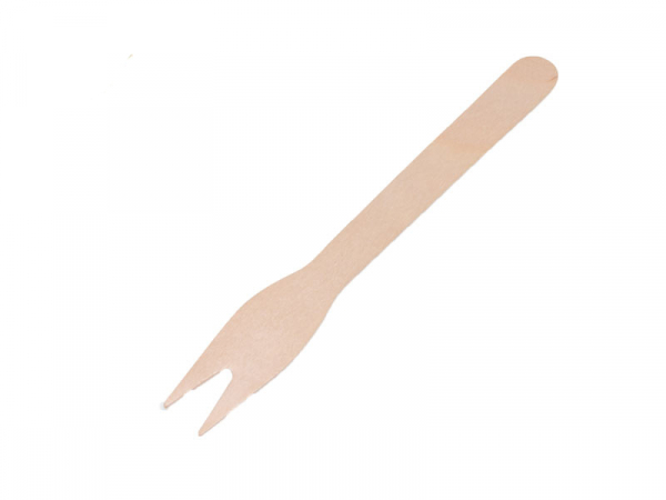Holz Snack Gabel 12 cm (500 Stück)