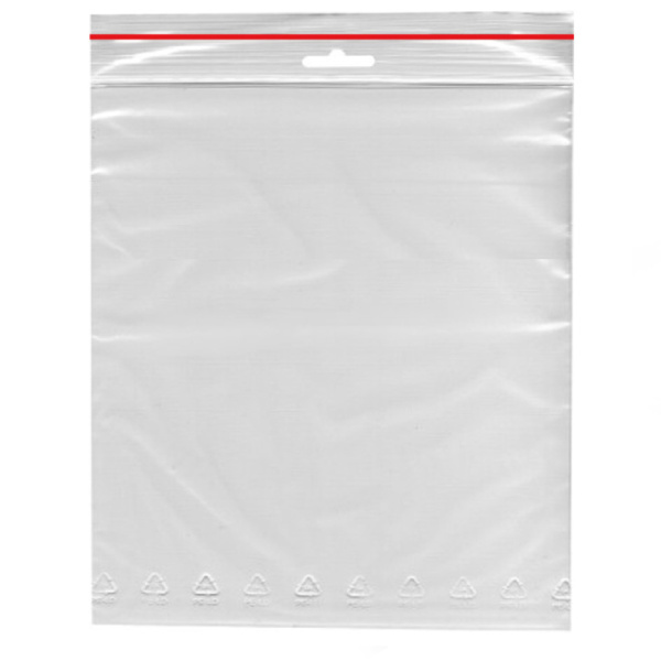 Schnellverschlussbeutel Druckverschlussbeutel mit Euro Lochung 20x25 cm (1000 Stk.)