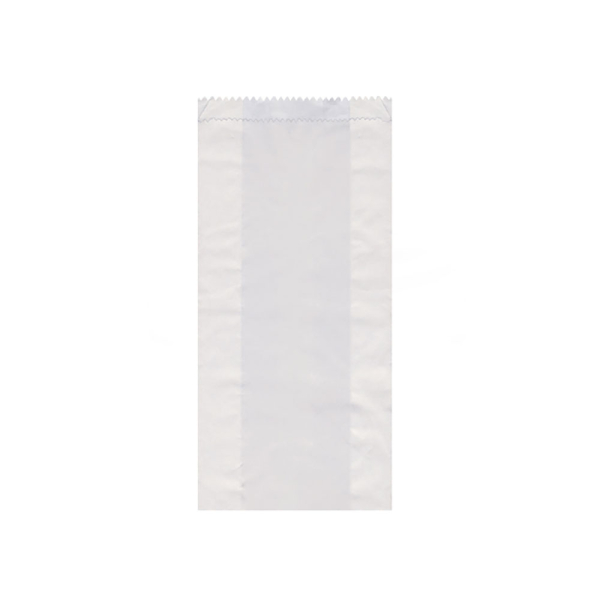 Papierfaltenbeutel Bäckerfaltenbeutel weiß 12+6x24 cm (1000 Stk.)