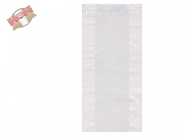 Bäckerfaltenbeutel Papierfaltenbeutel weiß 15+7x42 cm (1000 Stk.)