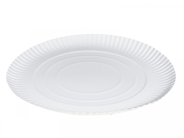 Pappteller Kuchenteller Pizzateller rund tief Ø 26 cm Einweg (250 Stk.)