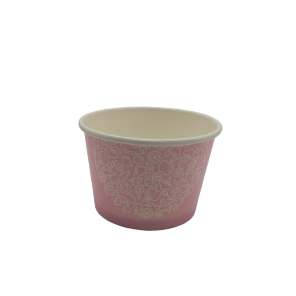 Eisbecher Hartpapierbecher 4 oz 100 / 120 ml rosa (50 Stk.)