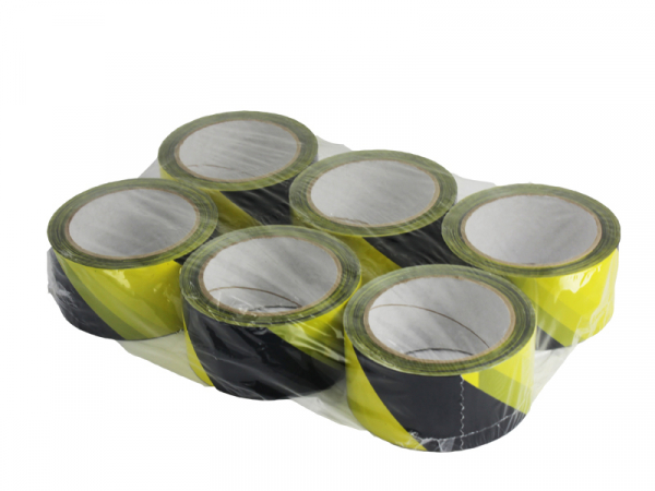 Makierungsband selbstklebend 50mmx66lfm gelb/schwarz (6 Rolle)