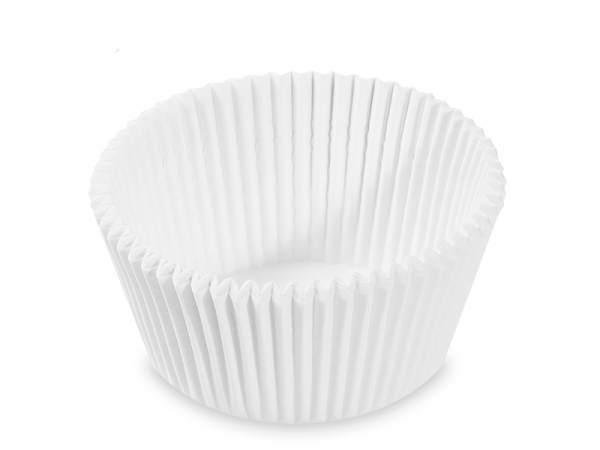 Gebäckkapseln Muffinförmchen weiß Ø 55x30 mm (1000 Stk.)