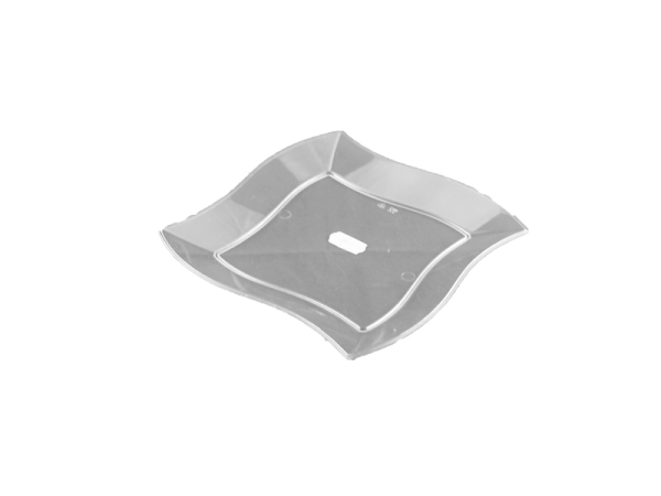 Fingerfood Teller PREMIUM 23x23 cm quadratisch klar PS (50 Stk.)