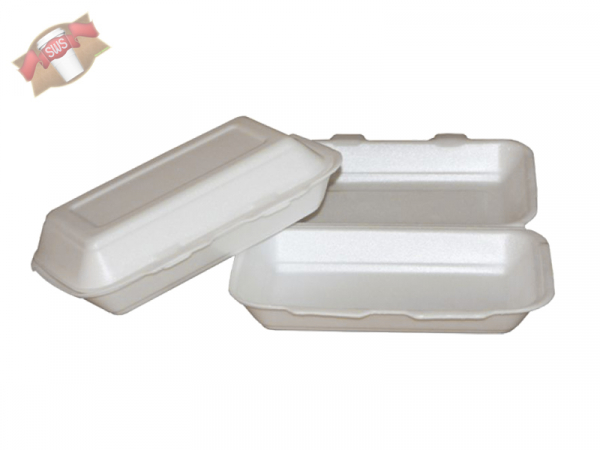 Menübox Hot Dog Box Lunchbox weiß (125 Stk.)
