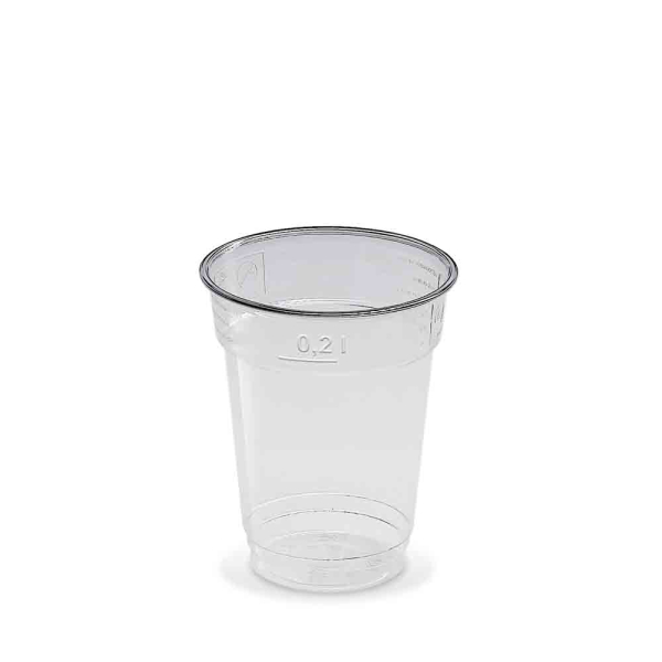 PET-Becher Trinkbecher Smoothiebecher Ø 78 mm 200 ml (50 Stk.)