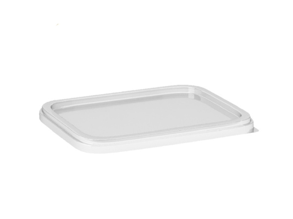 Deckel für Rechteckschale Eco, 18,6x13,3 cm klar PP (50 Stk.)
