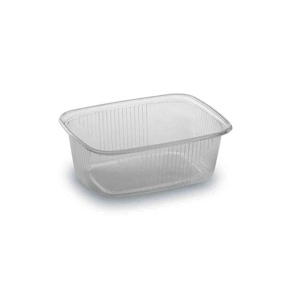 Rechteckbecher Verpackungsbecher 200 ml klar (100 Stk.)