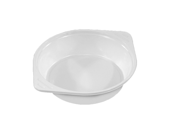Suppenterrine Suppenschale mit Griffen PP weiß 500 ml (100 Stk.)