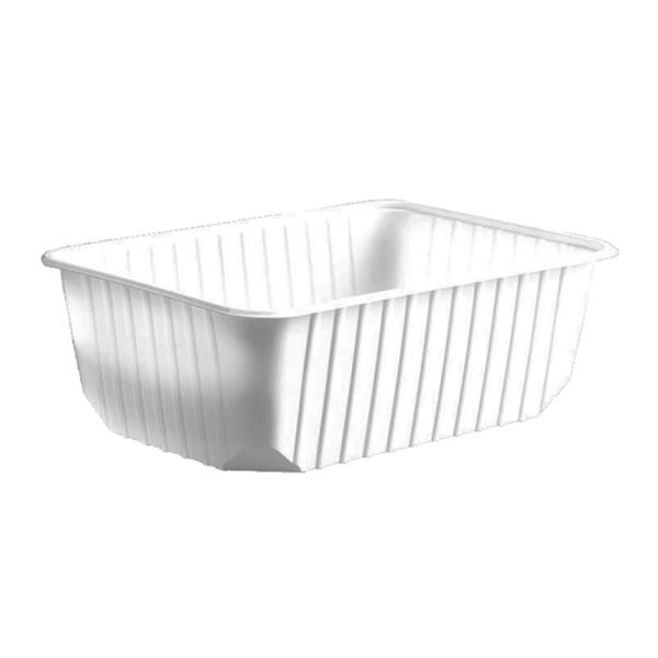 Rechteckschale Unibox 1000 ml PP weiß (50 Stk.)