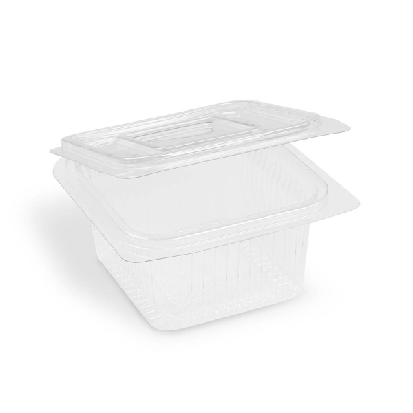 Klappschale Salatschale mit Deckel PET 375 ml (50 Stk.)