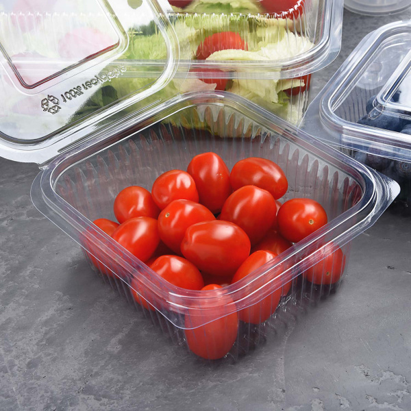 Klappschale Salatschale mit Deckel PET 500 ml (50 Stk.)