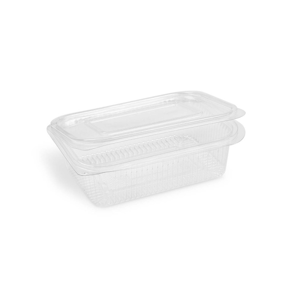 Klappschale Salatschale mit Deckel PET 750 ml (50 Stk.)