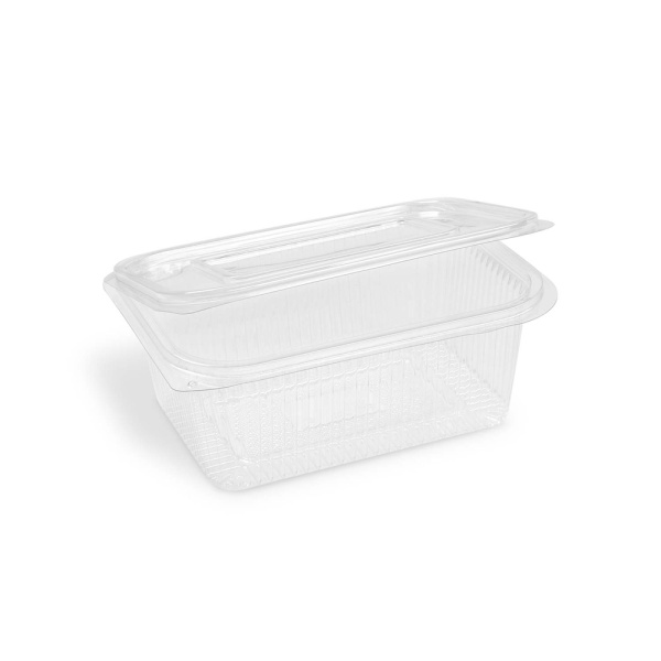 Klappschale Salatschale mit Deckel RPET 1000 ml (50 Stk.)