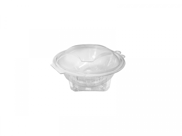 Klappschale Salatschale Rundbecher mit Deckel PET 150 ml (50 Stk.)