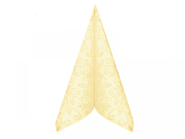 Airlaid Servietten Premium DEKOR R 40x40 cm champagner (800 Stk.)