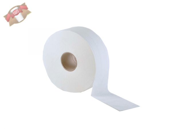 Jumbo Toilettenpapier 2 lagig weiß Toilette WC Zellstoffpapier (6 Rollen)