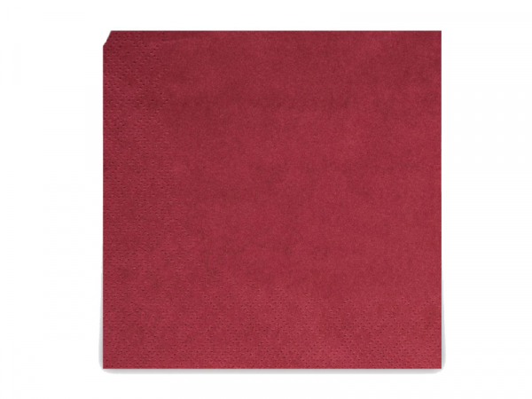 Servietten 24x24 cm 2-lagig 1/4 Falz bordeaux (300 Stk.)