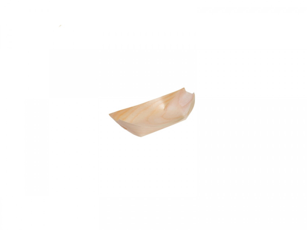 Holz Schiffchen Fingerfood Schale aus Holz 8x5,5 cm (100 Stk.)