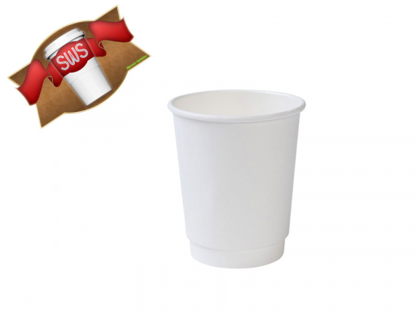 Bio Kaffeebecher Doppelwand PLA 300 ml 12 oz (20x25)