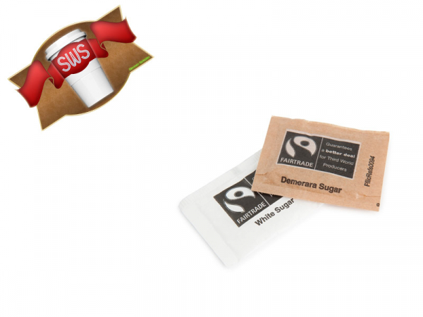 Zuckerbriefchen Fair Trade Demerara Zucker, braun (1000 Stk.)