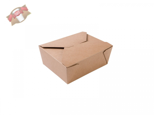 Bio Food Box Karton Box 1150 ml braun (300 Stk.)