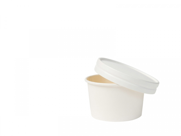 Bio Kartondeckel Deckel Ø 85 mm für Eisbecher 125 ml (500 Stk.)
