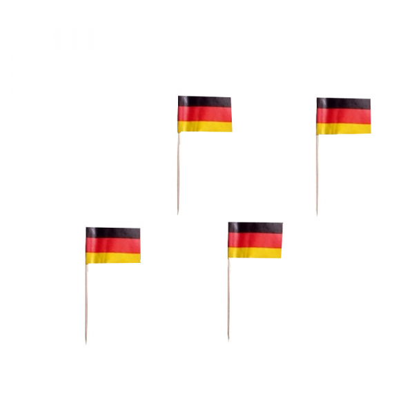 Deko Picker Papierfähnchen Papierflaggen Deutschland (100 Stück)