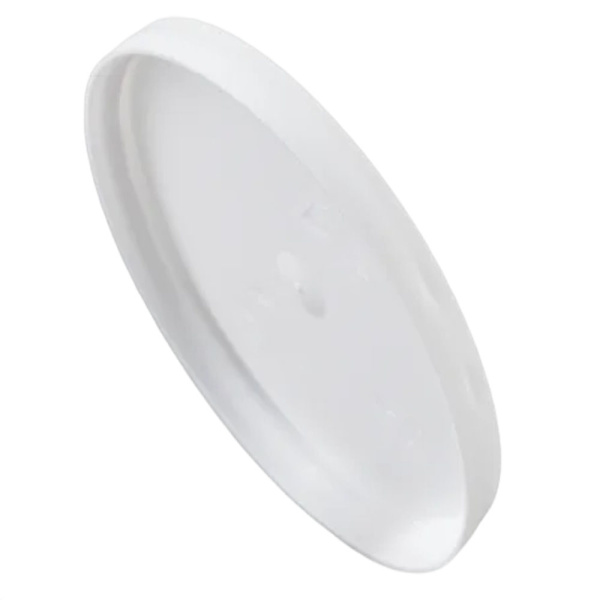 Deckel für Medizinbecher | Ø 38 mm | PE | flach & geschlossen | weiß (4000 Stk.)