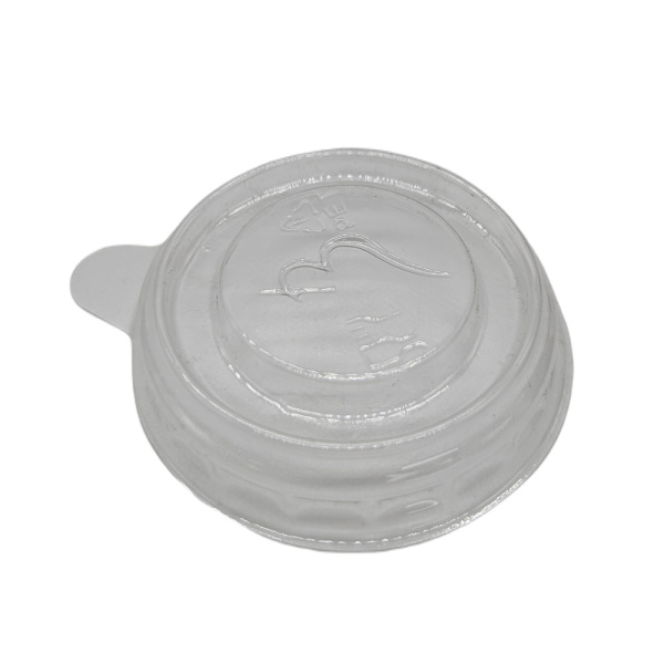 PET-Deckel für Soßenbecher & Dipbecher | Ø 40 mm | klar | flach (1000 Stk.)