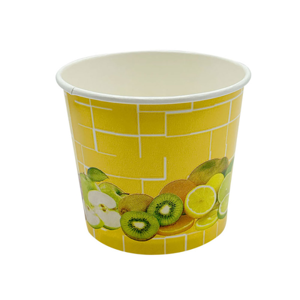 Eisbecher | 250ml | Ø81x68mm | Motiv „Früchte sonnengelb“ (40 Stk.)