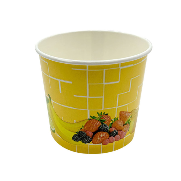 Eisbecher | 250ml | Ø81x68mm | Motiv „Früchte sonnengelb“ (40 Stk.)