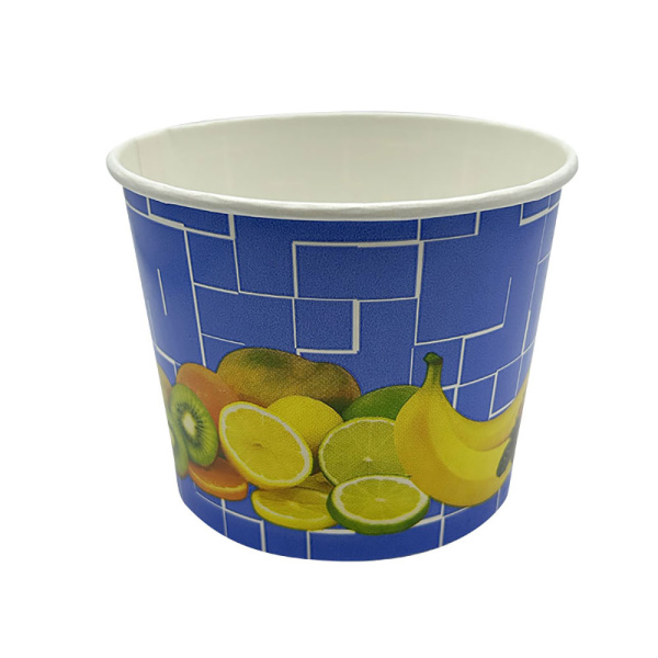 Eisbecher/Hartpapierbecher | 580ml | Ø110x84mm | Motiv „Früchte blau“ (50 Stk.)