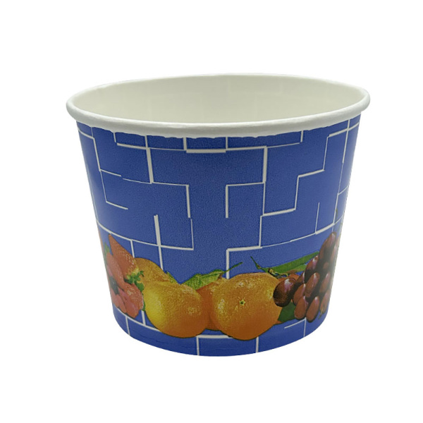 Eisbecher/Hartpapierbecher | 580ml | Ø110x84mm | Motiv „Früchte blau“ (50 Stk.)