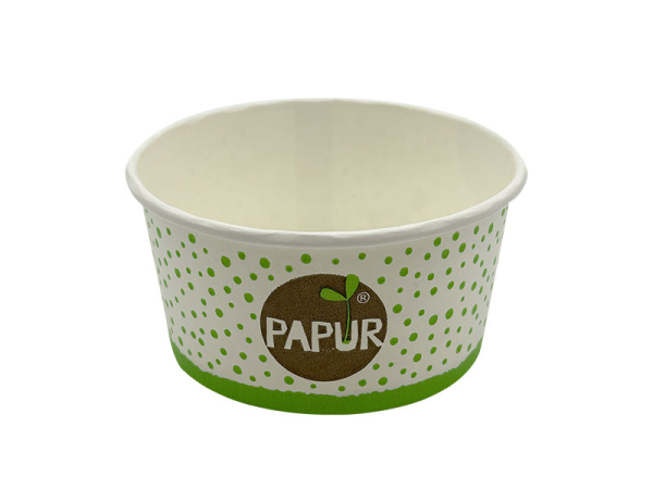 Becher Papiereisbecher Eisbecher 100 ml Ø 68 x 42 mm PAPUR Druck (50 Stk.)