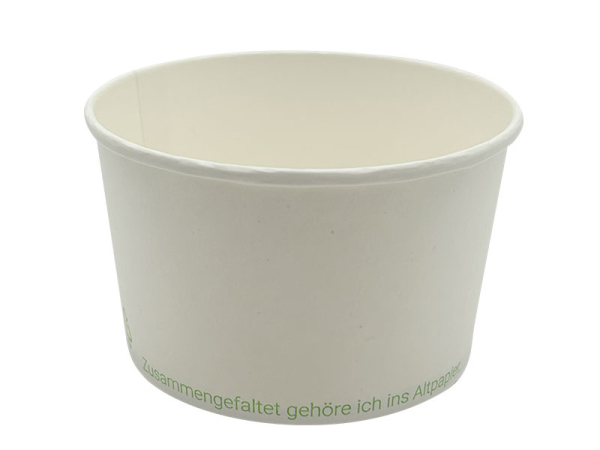 Becher Papiereisbecher Eisbecher 260 ml Ø 90 x 55 mm Papurbecher (1200 Stk.)