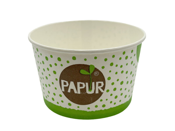 Becher Papiereisbecher Eisbecher 340 ml Ø 97 x 63 mm PAPUR Druck (50 Stk.)