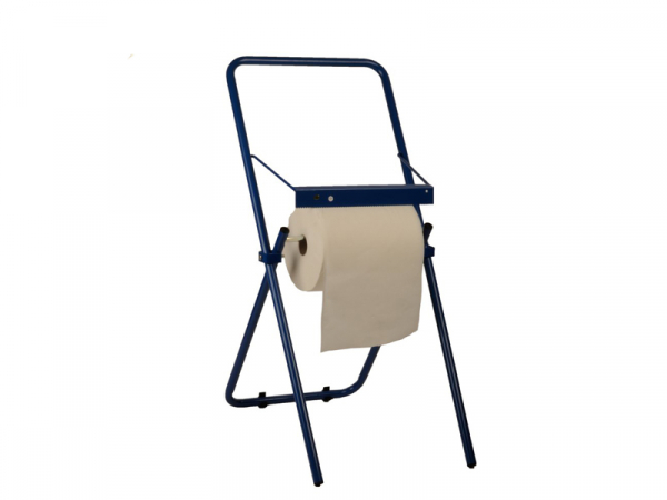 Putztuchabroller Bodenständer aus Metall blau (1 Stk.)