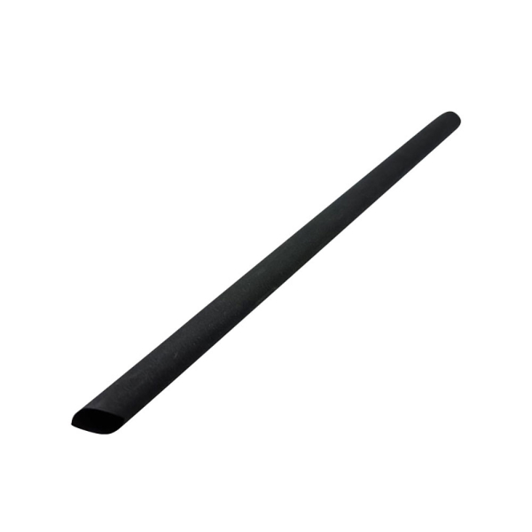 Einzelngehülte Bambusfasern Trinkhalme Schwarz Ø 12x230mm Mehrweg (1.600 Stk.)