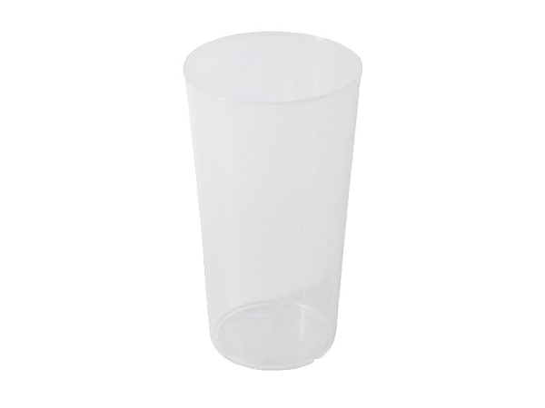 Mehrweg-Becher PP 300 ml Ø 77 x 131 mm transparent für Festivals, Partys & mehr (400 Stk.)