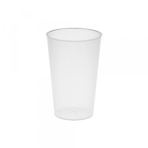 Transparente Trinkbecher Vital 200ml Ø 69x105mm PP - individuellem Druck (50 Stk.)