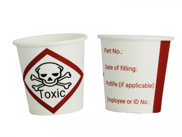 Hartpapier Becher Motiv Toxic 120ml Ø60mm (3.000 Stück)