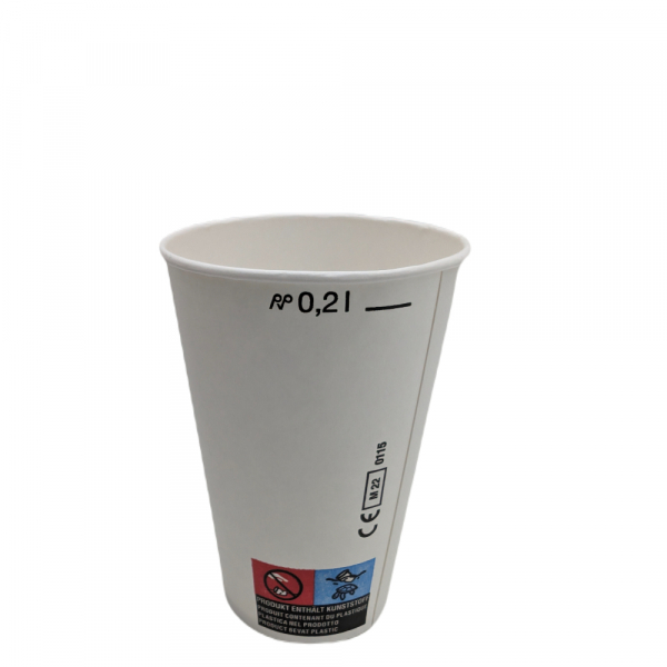 Mundspülbecher Hartpapier Mischbecher Labor 200 ml mit Einstrich (100 Stk.)