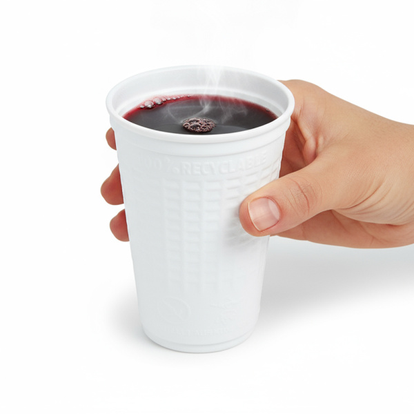 Trinkbecher 200/250 ml Ø 78 mm weiß Thermobecher Kaffeebecher aus XPP (50 Stk.)