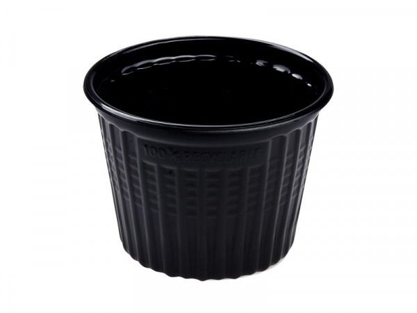 Mehrweg-Behälter PP Reware Snack schwarz Ø 115x86 mm 520ml (500 Stk.)