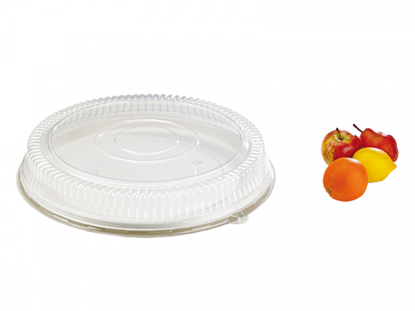 Zuckerrohr Bagasse Teller rund Ø 45,5 cm Bio weiß (24 Stk.)