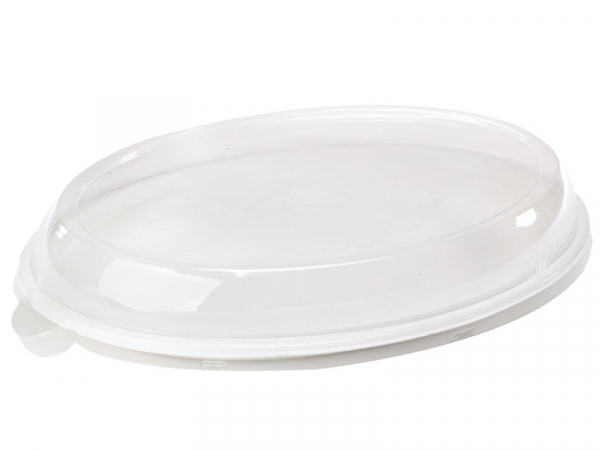 Zuckerrohr Bagasse Bio-Teller oval 25x18 cm weiß (500 Stk.)