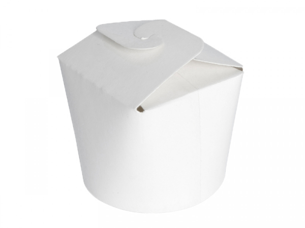 Bio-Minifaltbox Pommes Dönerbox Asiabox Nudelbox 70x70x65 mm weiß (500 Stk.)