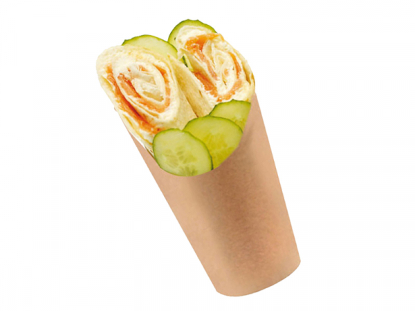 Bio Wrap-Kartons braun Ø80mm H120mm 150g (1.200 Stück)